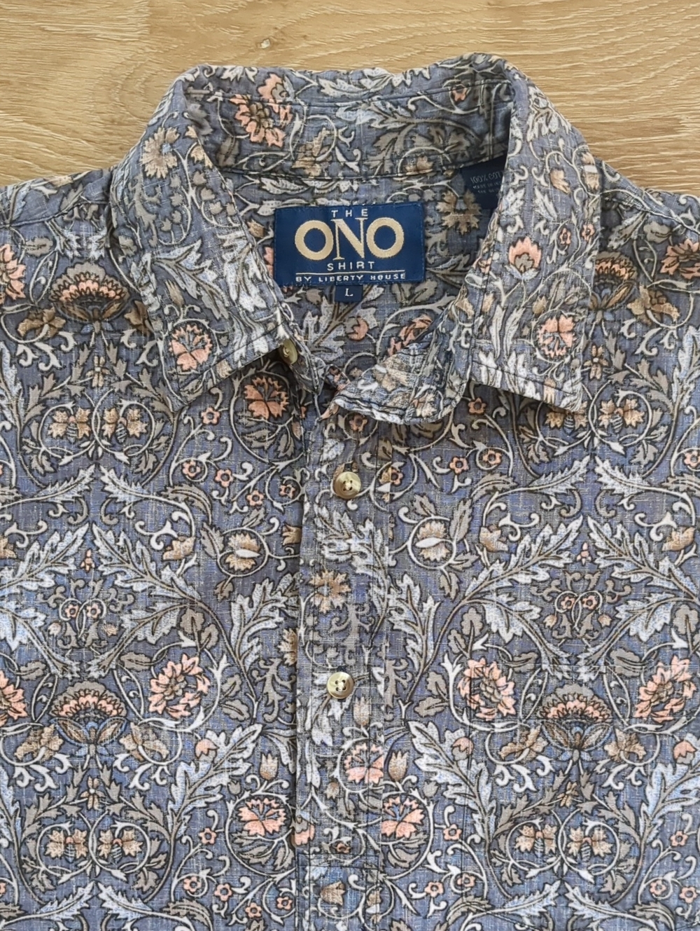 Ono Shirt By Liberty House Hawaii Popover Size Large